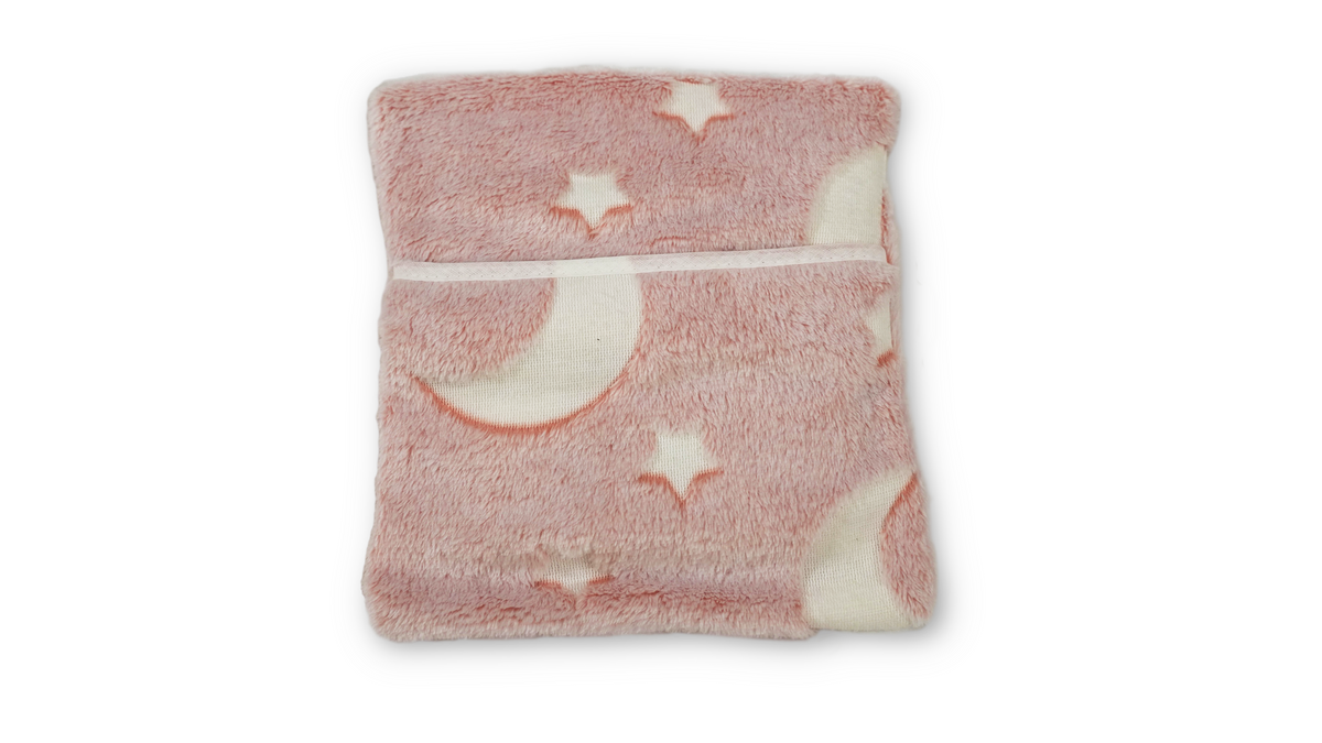 Pink Glow in the Dark Stars And Moons Fleece Hottie